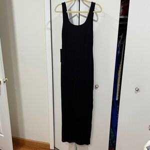 Bebe black Ribbed Tank Maxi Dress